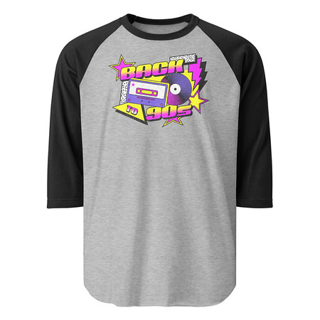 [ID: 233-G123] Back to 90s Unisex 3/4 Sleeve Raglan Shirt