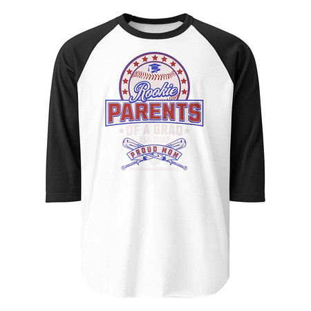 [ID: 233-G143] Baseball Mom Of A Graduate Unisex 3/4 Sleeve Raglan Shirt