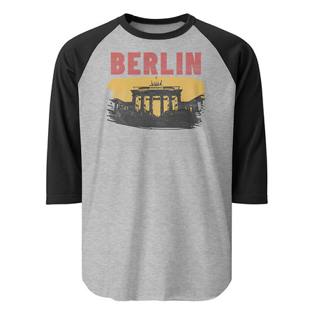 [ID: 233-G184] Berlin Unisex 3/4 Sleeve Raglan Shirt
