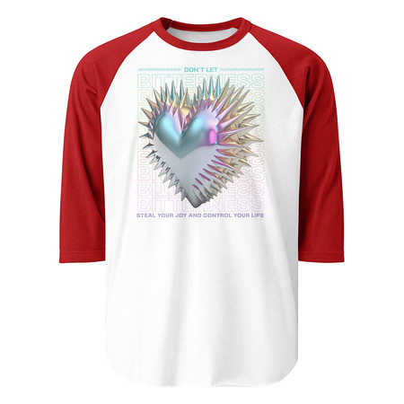 [ID: 233-G212] Bitterness Unisex 3/4 Sleeve Raglan Shirt