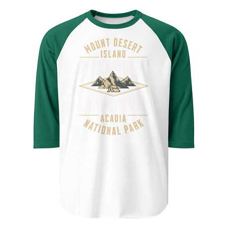 [ID: 233-G233] Blackwoods Campground - Mountain Adventure Unisex 3/4 Sleeve Raglan Shirt