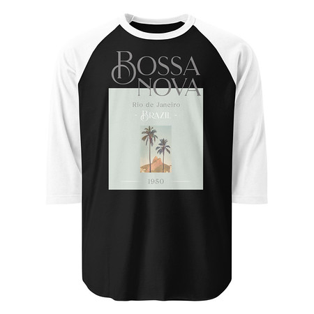[ID: 233-G271] Bossa Nova Unisex 3/4 Sleeve Raglan Shirt