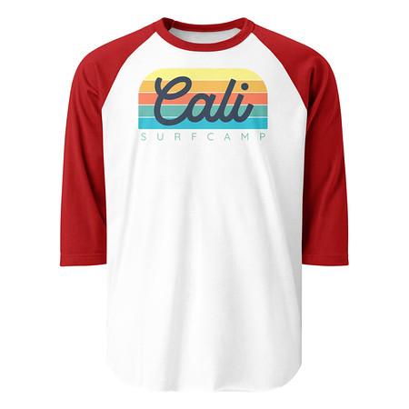 [ID: 233-G311] Cali Surf Camp - Outdoor Unisex 3/4 Sleeve Raglan Shirt