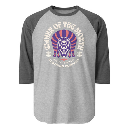 [ID: 233-G389] Clown of the Month Unisex 3/4 Sleeve Raglan Shirt