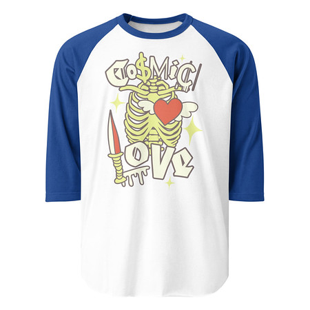[ID: 233-G423] Cosmic Love (2) Unisex 3/4 Sleeve Raglan Shirt