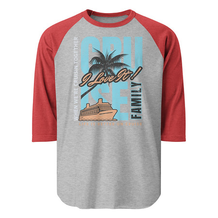 [ID: 233-G440] Cruise Ship Unisex 3/4 Sleeve Raglan Shirt
