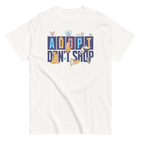 [ID: 438-G23] Adopt a Pet - Cute Animal Unisex Classic Tee