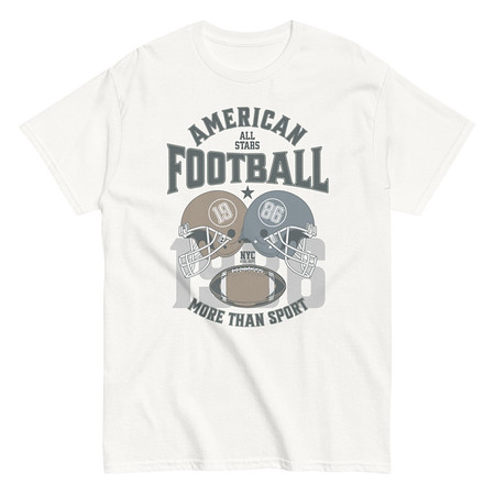 [ID: 438-G64] American All Star Football - Sports Helmet Unisex Classic Tee