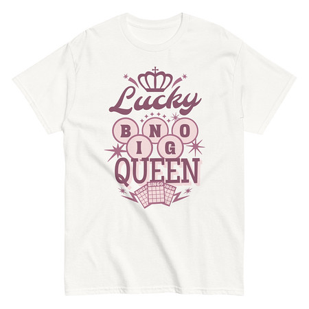 [ID: 438-G209] Bingo Queen - Retro Crown Unisex Classic Tee