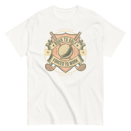 [ID: 438-G266] Born To Golf Unisex Classic Tee