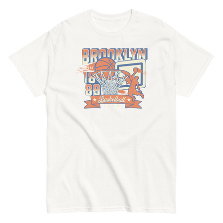 [ID: 438-G290] Brooklyn Basketball Team - Athletic Sports Unisex Classic Tee