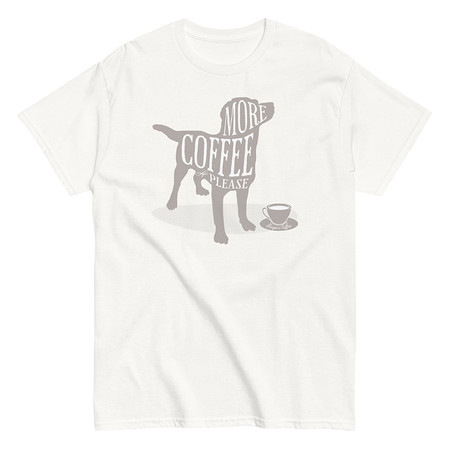[ID: 438-G399] Coffee Dog Unisex Classic Tee