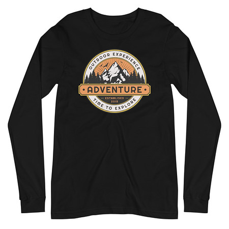[ID: 356-G26] Adventure - Outdoor Mountain Unisex Long Sleeve Tee