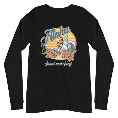 [ID: 356-G53] Aloha Unisex Long Sleeve Tee