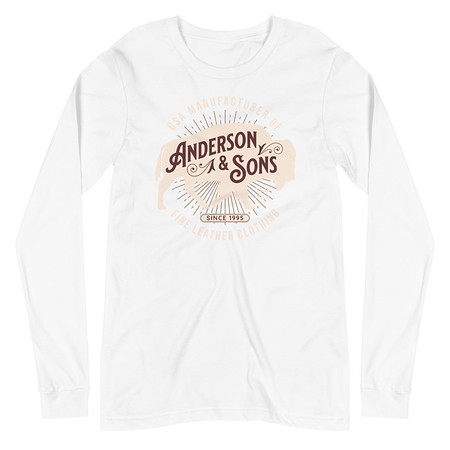 [ID: 356-G80] Anderson & Sons Leather Clothing - Buffalo Unisex Long Sleeve Tee