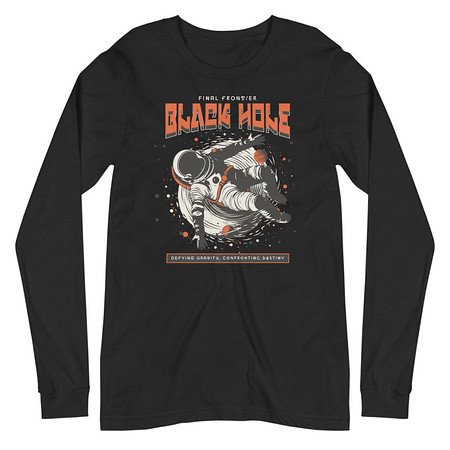 [ID: 356-G224] Black Hole Unisex Long Sleeve Tee
