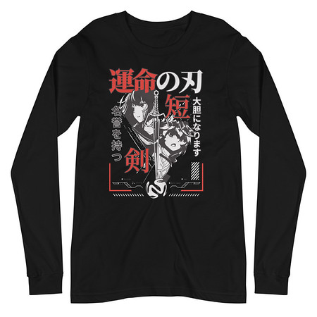 [ID: 356-G234] Blades of Fate - Japanese Manga Anime Unisex Long Sleeve Tee