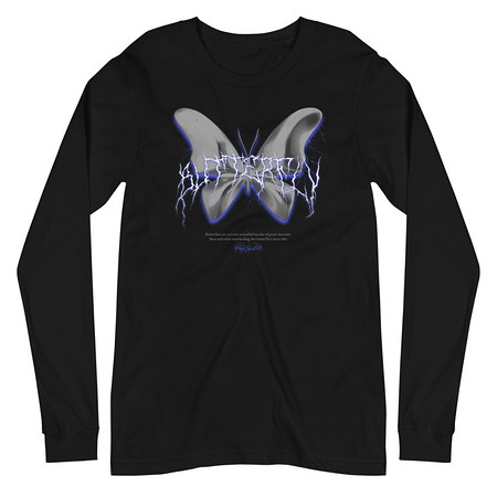 [ID: 356-G302] Butterfly Unisex Long Sleeve Tee