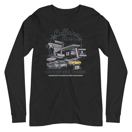 [ID: 356-G308] Caffeine Cruisers Unisex Long Sleeve Tee
