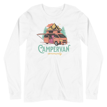 [ID: 356-G322] Campervan Community - Outdoor Adventure Unisex Long Sleeve Tee