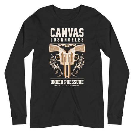[ID: 356-G332] Canvas Los Angeles under pressure Unisex Long Sleeve Tee
