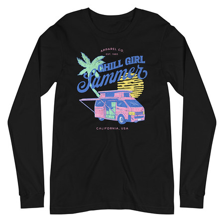 [ID: 356-G366] Chill Girl Summer Unisex Long Sleeve Tee