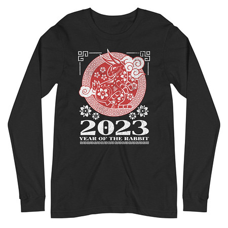 [ID: 356-G368] Chinese Lunar Year - Rabbit Unisex Long Sleeve Tee