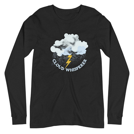 [ID: 356-G387] Cloud Whisperer - Rainy Weather Unisex Long Sleeve Tee