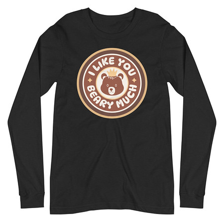 [ID: 356-G450] Cute Bear - AI Unisex Long Sleeve Tee