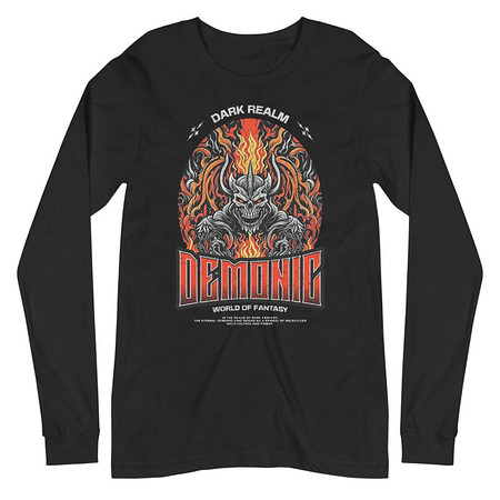 [ID: 356-G488] Demonic Unisex Long Sleeve Tee