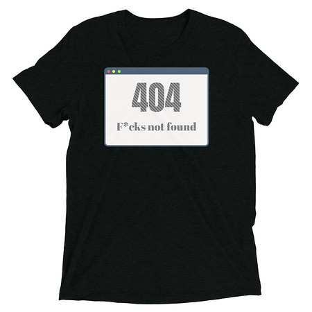 [ID: 162-G7] 404 Unisex Tri-Blend T-Shirt