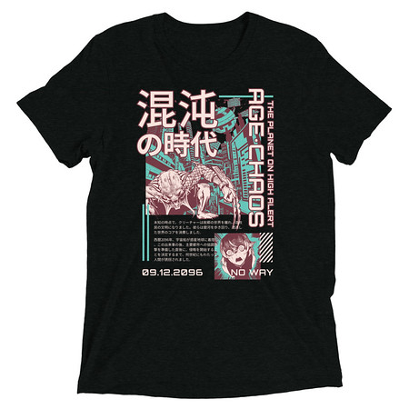 [ID: 162-G34] Age of Chaos - Japanese Anime Unisex Tri-Blend T-Shirt