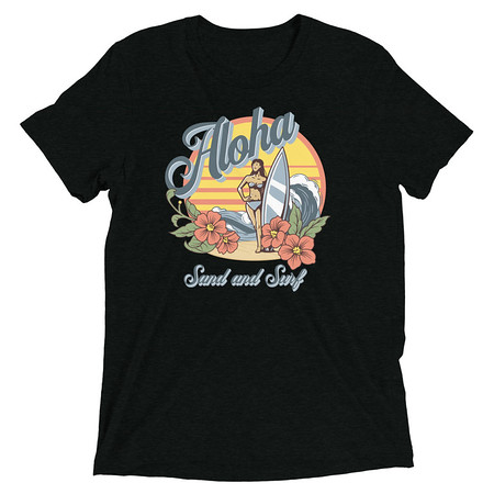 [ID: 162-G53] Aloha Unisex Tri-Blend T-Shirt