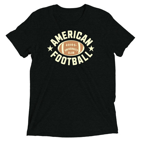 [ID: 162-G69] American Football - Athletic Sports Unisex Tri-Blend T-Shirt