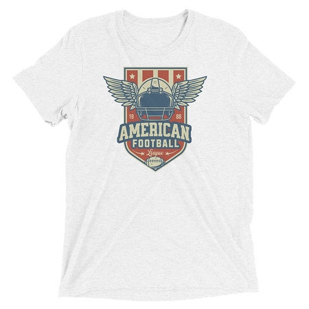 [ID: 162-G70] American Football League - Sports Helmet Unisex Tri-Blend T-Shirt