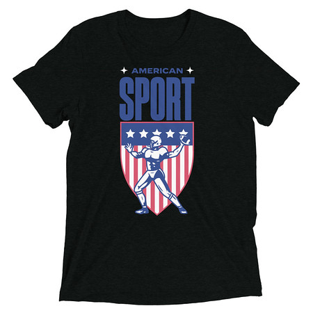 [ID: 162-G71] American Football Sport Unisex Tri-Blend T-Shirt