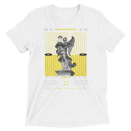 [ID: 162-G82] Angelic Aura Streetwear Unisex Tri-Blend T-Shirt