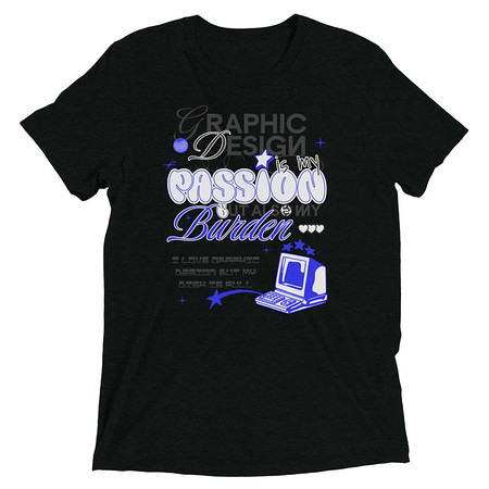 [ID: 162-G92] Anti-design  Unisex Tri-Blend T-Shirt