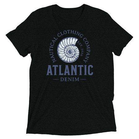 [ID: 162-G113] Atlantic Denim - Nautical Unisex Tri-Blend T-Shirt
