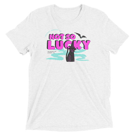 [ID: 162-G127] Bad Luck Kitty - Halloween Unisex Tri-Blend T-Shirt
