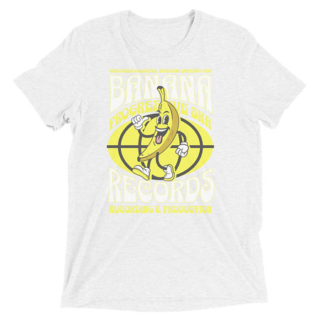 [ID: 162-G136] Banana Records - Comic Character Unisex Tri-Blend T-Shirt