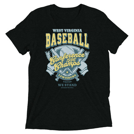 [ID: 162-G141] Baseball Conference Championships - Athlectic Badge Unisex Tri-Blend T-Shirt
