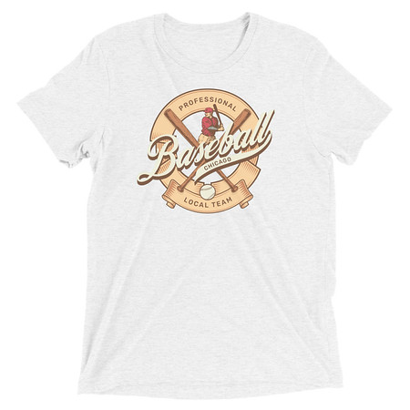 [ID: 162-G145] Baseball Team - College Sports Unisex Tri-Blend T-Shirt