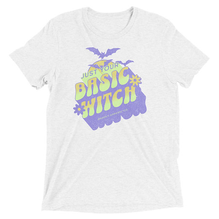[ID: 162-G146] Basic Witch - Halloween Unisex Tri-Blend T-Shirt
