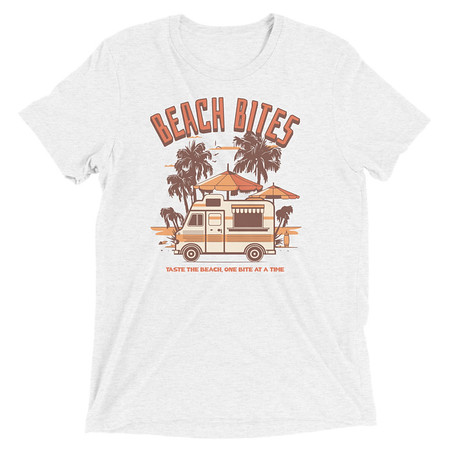 [ID: 162-G162] Beach Bites Unisex Tri-Blend T-Shirt