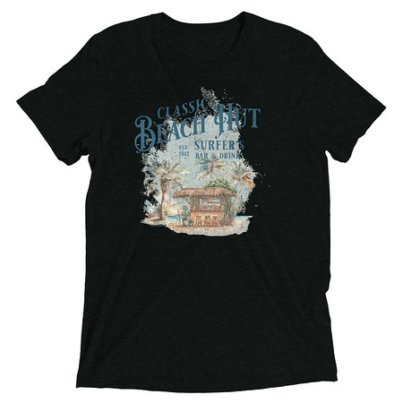 [ID: 162-G166] Beach Hut Unisex Tri-Blend T-Shirt