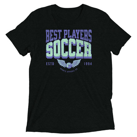 [ID: 162-G190] Best Players Soccer Unisex Tri-Blend T-Shirt