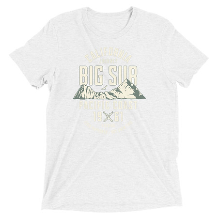 [ID: 162-G204] Big Sur - Outdoor Mountain Unisex Tri-Blend T-Shirt