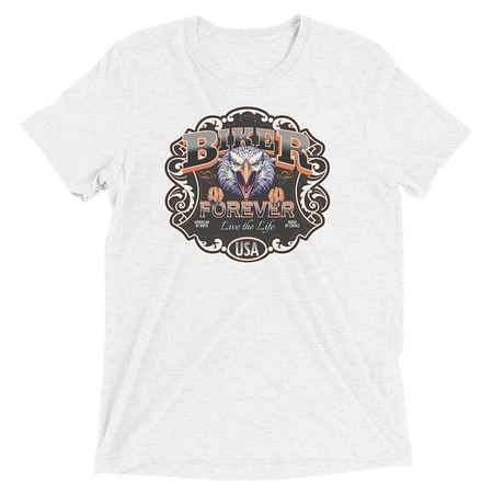 [ID: 162-G208] biker forever Unisex Tri-Blend T-Shirt