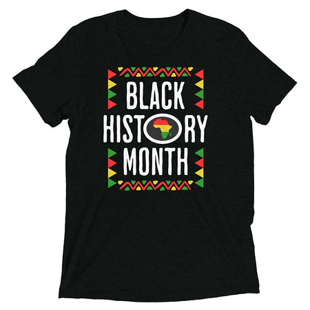 [ID: 162-G220] Black History Month - African American Culture Unisex Tri-Blend T-Shirt